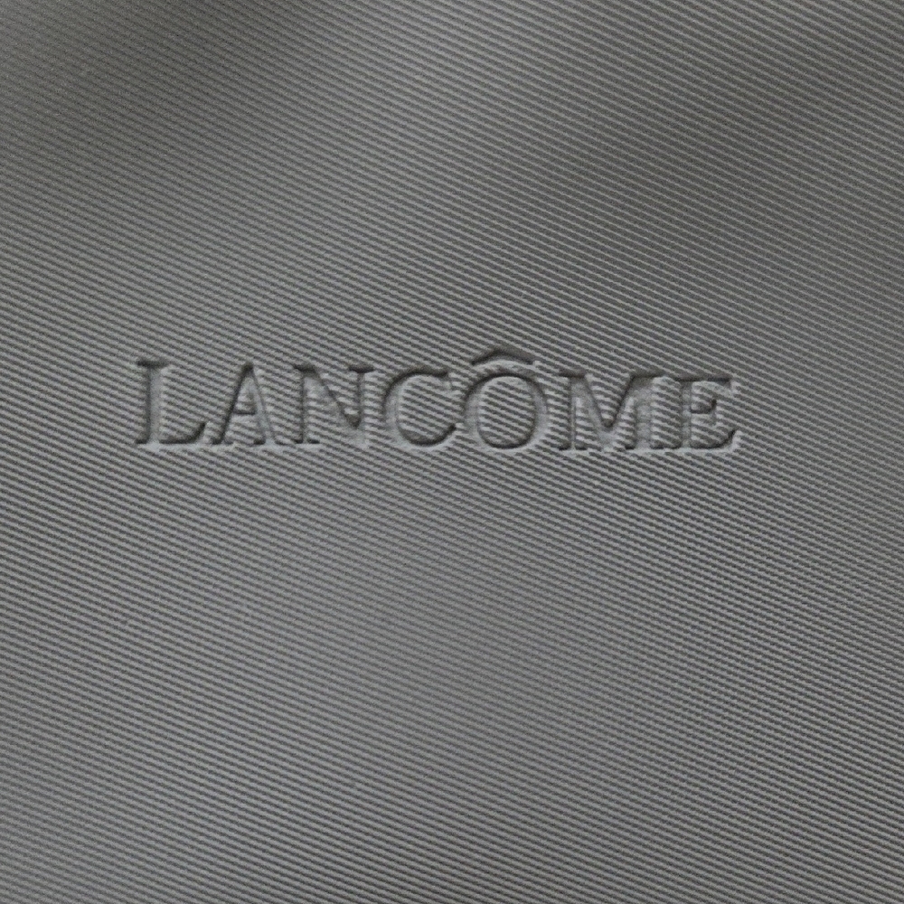 Lancôme Makeup Bag Black Cosmetic Pouch Travel Zip Minimalist Unisex On-the-Go